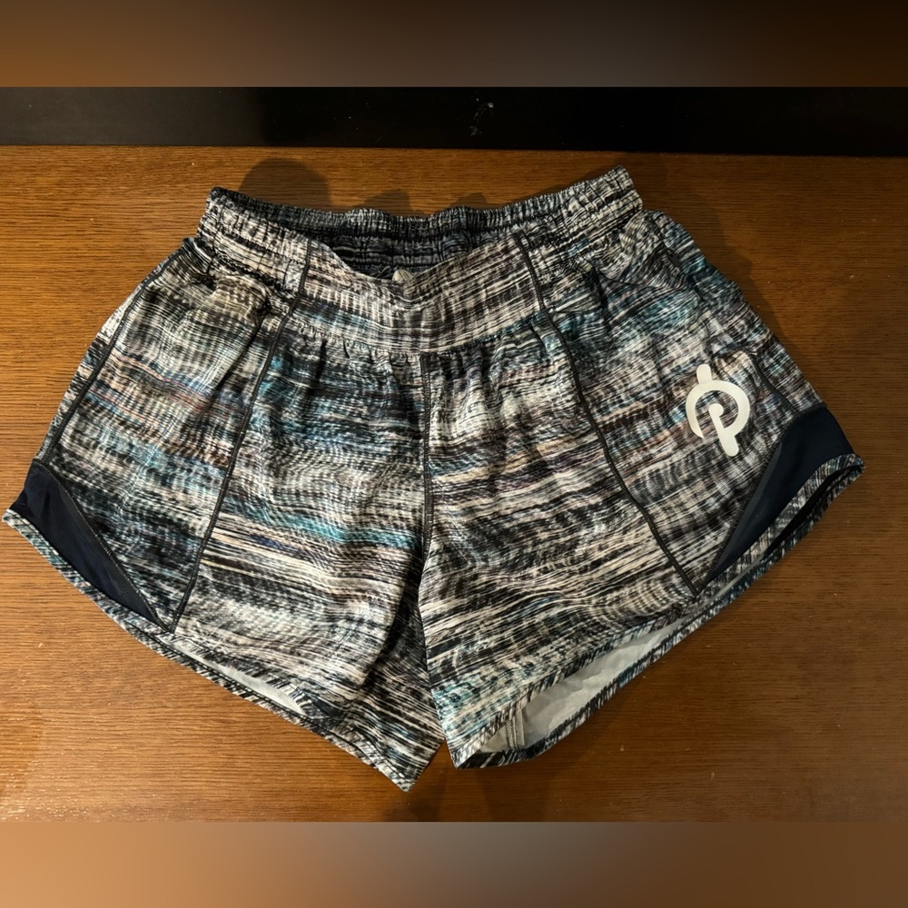 Lululemon Peloton logo shorts. Like New!